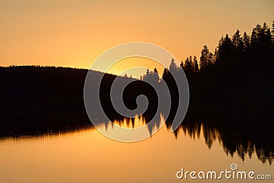 Grand Mesa Sundown Stock Photo